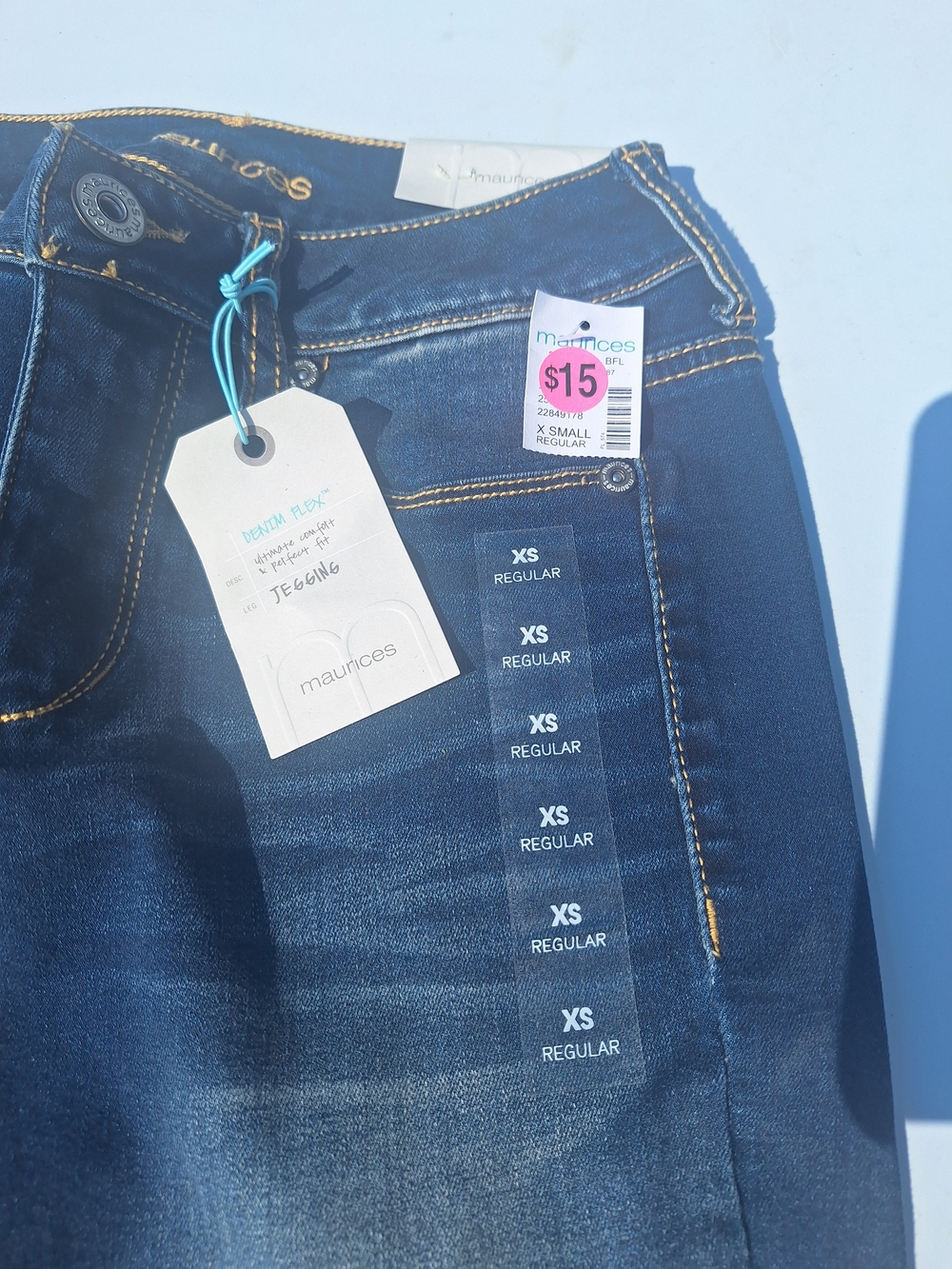 Maurices Dark Blue Stretch Jeggings